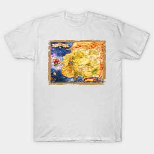 Wheel Of Time-Westland Map T-Shirt